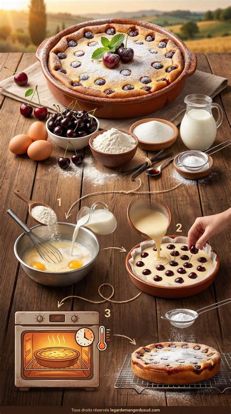 Infographie: Structure d’un clafoutis et conseils cuisson