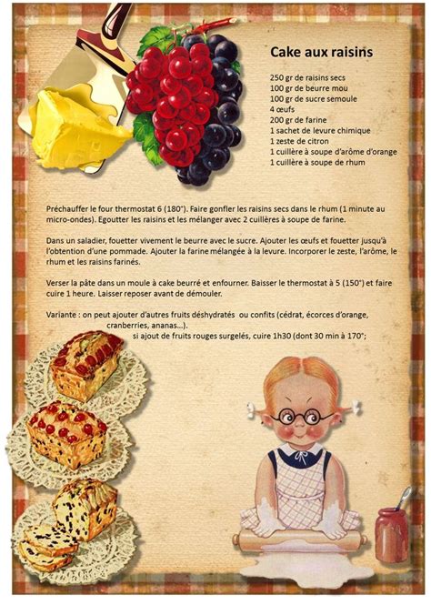 Illustration historique d'une recette de pâtisserie ancienne