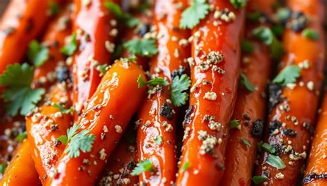 Carottes cuites avec du cumin et du miel