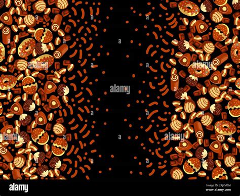 Éléments décoratifs en chocolat sur fond de papier cuisson