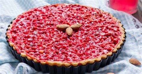 Tarte aux pralines rose