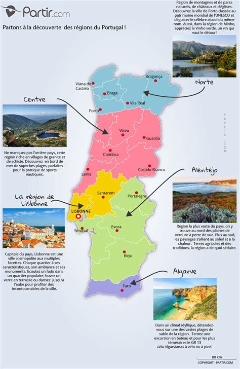 Carte du Portugal mettant en évidence la région de Porto