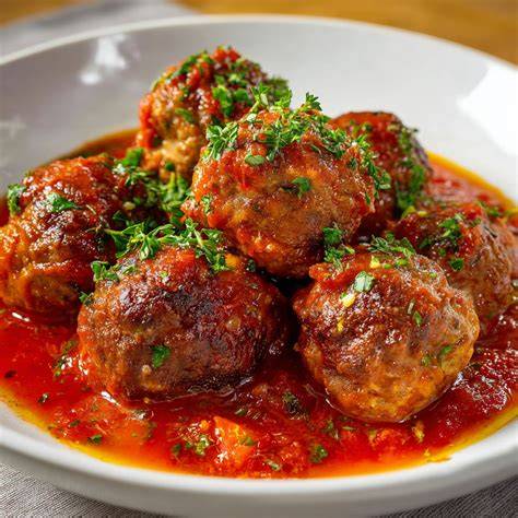 Sauce yaourt prête à être servie avec les boulettes