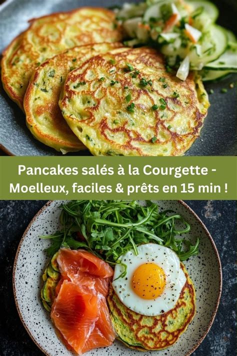 Pancakes salés courgette illustration
