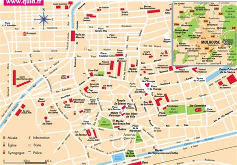 Carte de Mulhouse avec des points indiquant des restaurants et des zones de livraison