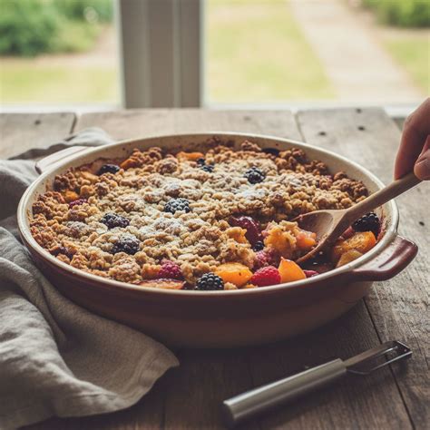 crumble au four et fruits frais