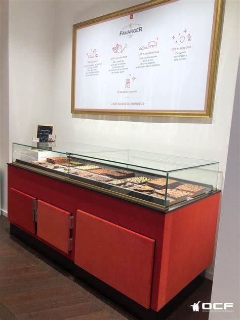 Vitrine d'une chocolaterie artisanale à Genève