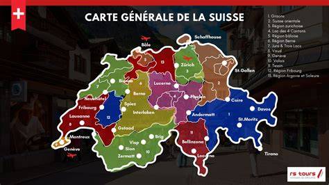 Carte des régions suisses cultivant le sarrasin et les principaux marchés de transformation