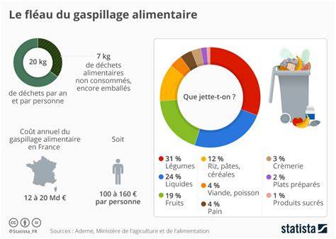 Graphique: part du gaspillage alimentaire par région et par étape