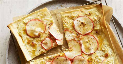 variantes tarte flambée sucrée pommes mirabelles