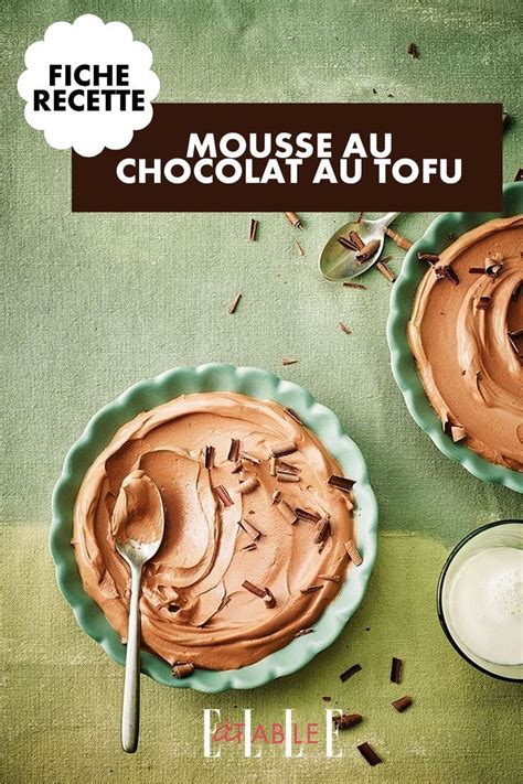 Infographie: étapes clés pour mousse au chocolat avec tofu soyeux