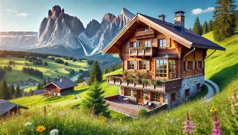 Montagne savoyarde avec chalet