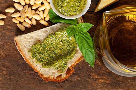 illustration pesto et ingrédients