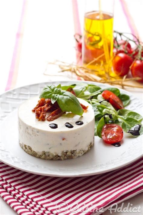 Cheesecake salé aux tomates séchées