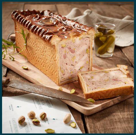 illustration pâté en croûte jambon pistaches