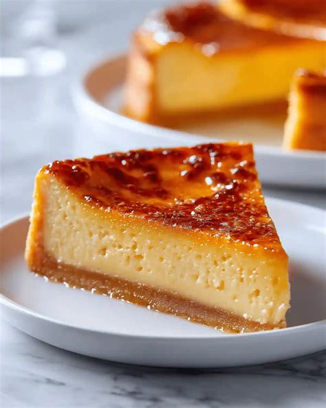 Un flan pâtissier doré et crémeux