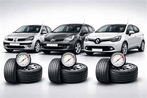 Infographie: Schéma des pressions recommandées par configuration de charge pour Clio 5