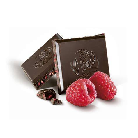 Tablette chocolat framboise marbrée image claire
