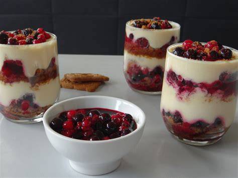 noisette et fruits rouges dessert