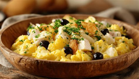 Une assiette de Bacalhau à Brás joliment présentée