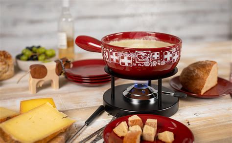 Caquelon à fondue traditionnel en fonte