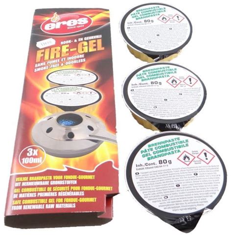 Pots de gel combustible pour appareil à fondue