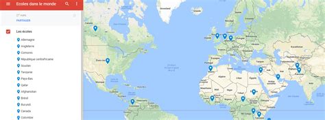 Carte des écoles Valrhona dans le monde
