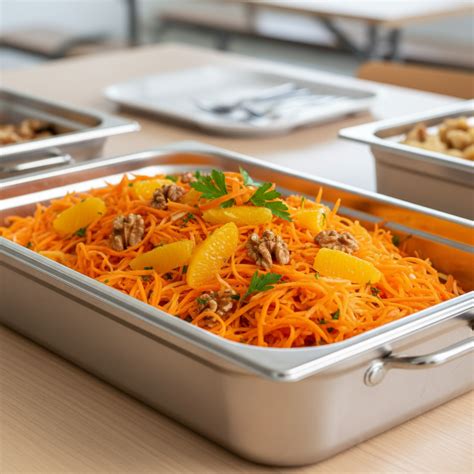 Carottes râpées et noix concassées