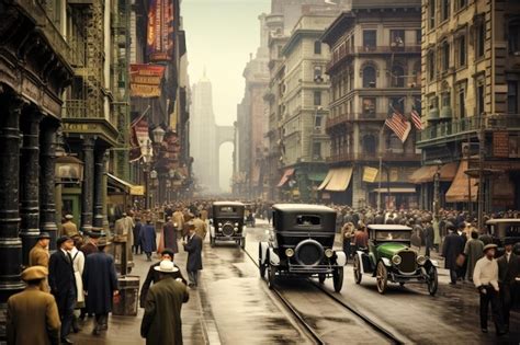 Une vieille photographie de rue de New York des années 1920