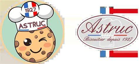 Infographie: parcours historique de la biscuiterie Astruc et ses évolutions de production