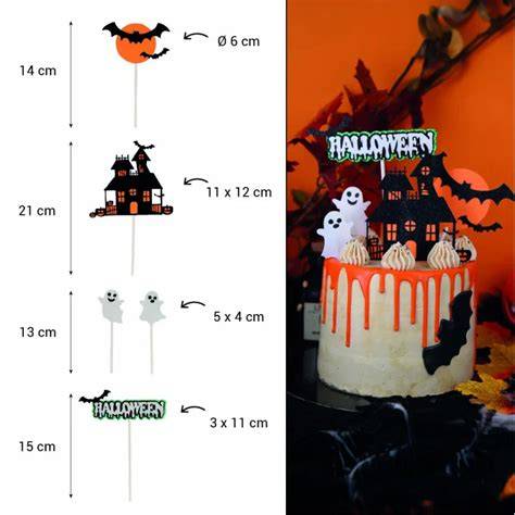 illustrations et décors de gâteaux halloween