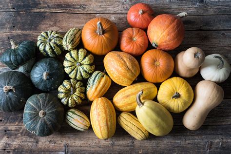 Variété de courges comestibles