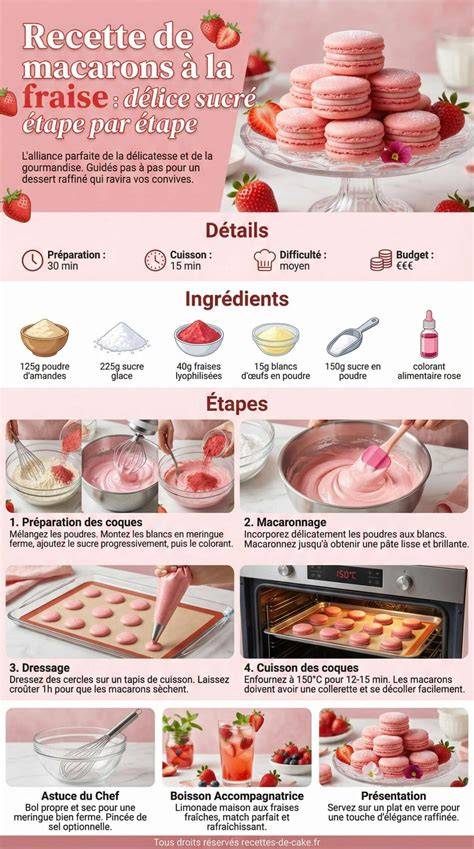 fiche recette macarons guide étape par étape