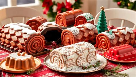 Différents types de moules à bûche