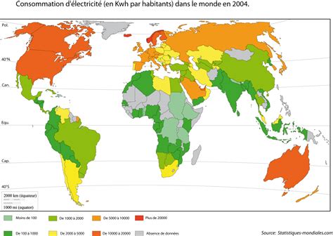 Carte du monde montrant les régions de consommation de lait fermenté