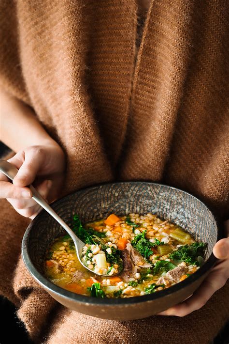 illustration soupe provençale petit épeautre légumes agneau