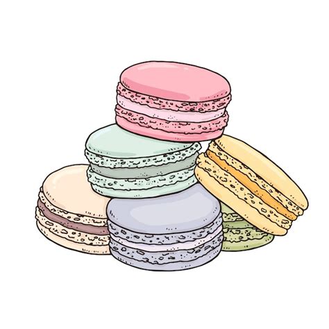 Illustration des différentes parties d'un macaron parfait