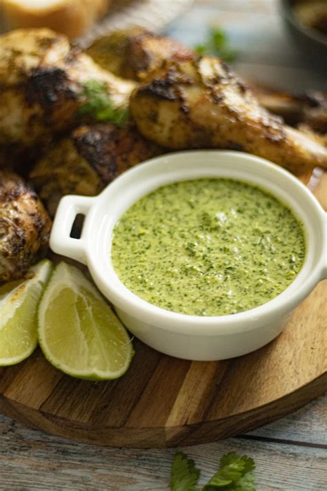Poulet braisé et sauce verte - visuel de présentation