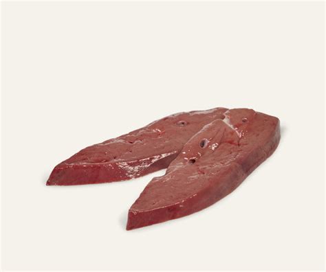 Tranches de foie de veau cru