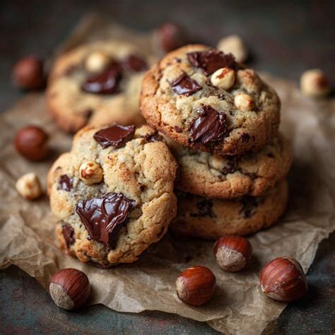 Pépites de chocolat et noisettes concassées pour brownies