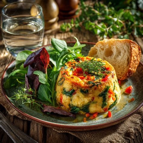 Flan de légumes végétalien coloré