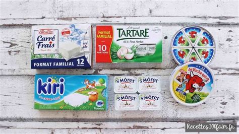 Sélection de fromages frais pour cheesecake