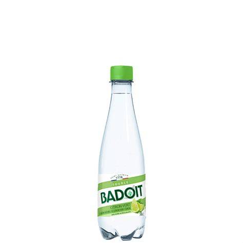 Infographie: Composition et valeurs nutritionnelles de Badoit citron vert sans sucre