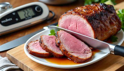 Infographie: étapes de cuisson du veau et de la sauce au Thermomix