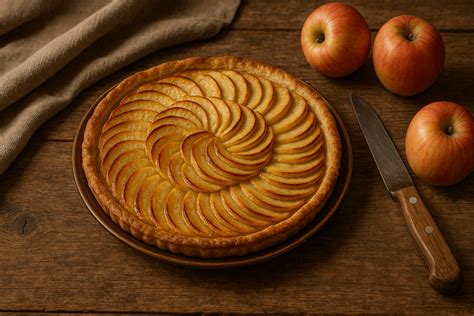 Mains réalisant un quadrillage sur une tarte aux pommes