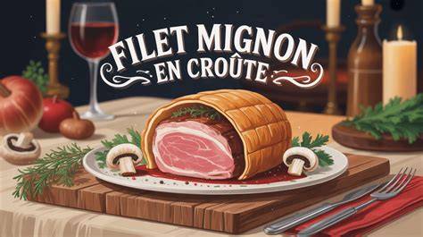 illustration montage croûte filet mignon