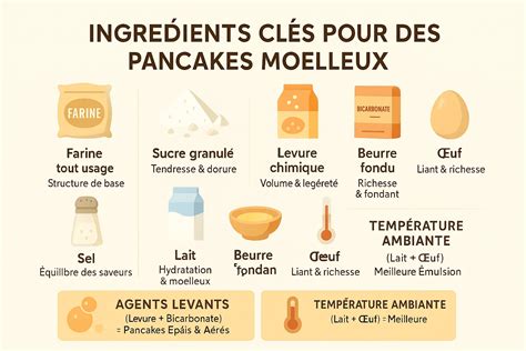 Ingrédients pour pancakes