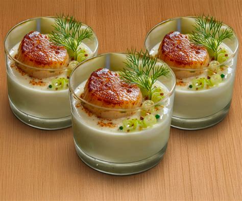 Verrine de Saint-Jacques et foie gras
