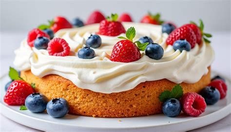 Gâteau aux fruits rouges et ganache vanille
