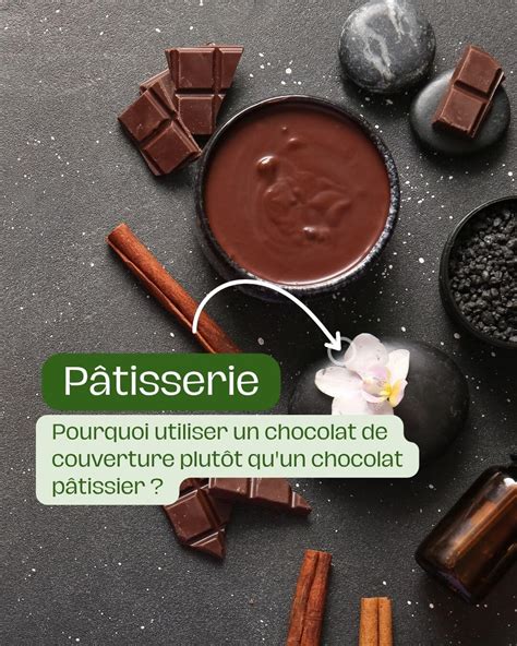 infographie différences chocolat couverture pâtissier